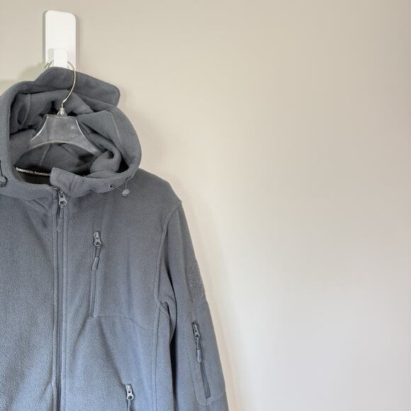 Baerskin Fleece Tactical Gray Hoodie Jacket Small Outerwear Performance Pockets - Picture 2 of 5